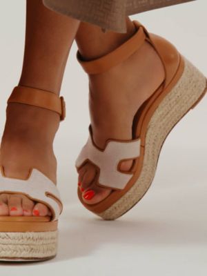 HERMES　エスパドリーユ　エルダ　茶　39 Elda espadrille - Brown | Hermès Saudi Arabia